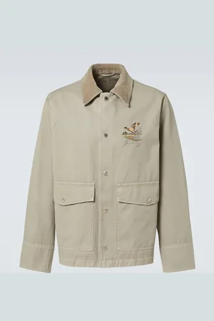 Burberry Giacca in twill di cotone con ricamo