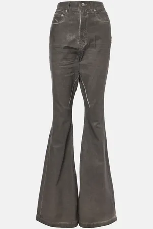 Rick Owens Jeans bootcut Bolan a vita alta