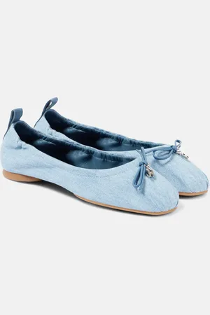 Hogan Ballerine H684 in denim con fiocco
