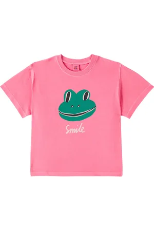 Jelly Mallow T-shirt Smiling Frog in cotone
