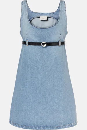COPERNI Abito corto di jeans con cintura