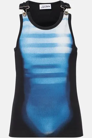 Jean Paul Gaultier Tank top Le Male in jersey di misto cotone