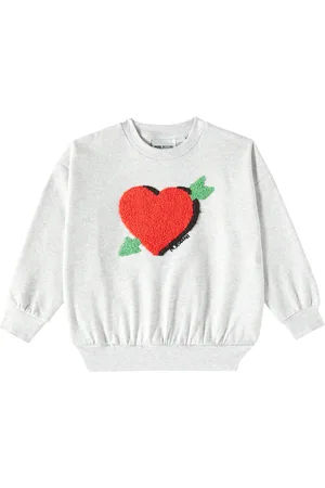 Mini Rodini Felpa Arrowed Heart in cotone