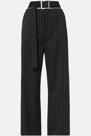 Jean Paul Gaultier Pantaloni a gamba larga in lana
