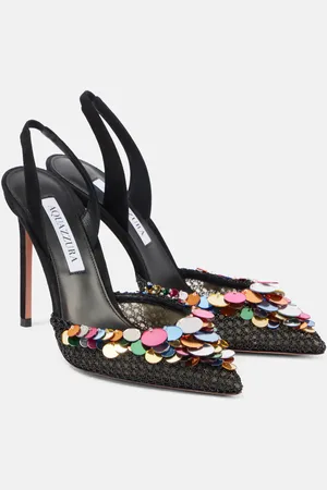 Aquazzura Pumps slingback Can Can 105 in suede