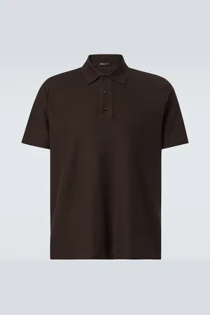 Loro Piana Polo in cotone e cashmere piqué