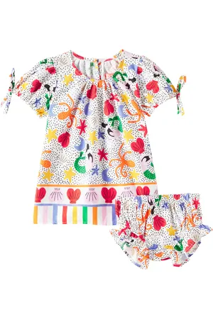 FÁBULA Fábula Baby - Abito e culottes in cotone