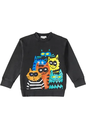 Stella McCartney Felpa in jersey di cotone con stampa