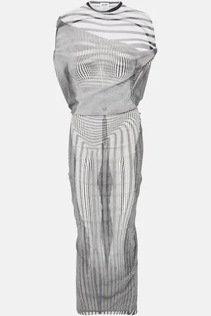 Jean Paul Gaultier Abito lungo The Body Morphing in tulle