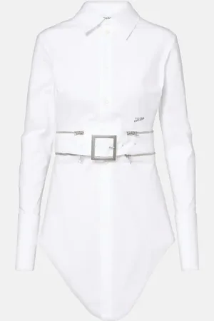 Jean Paul Gaultier Abito chemisier in misto cotone