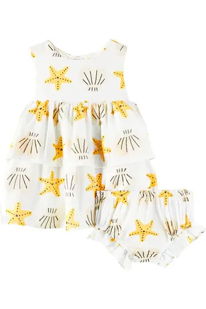 FÁBULA Fábula Baby - Abito e culottes in misto cotone