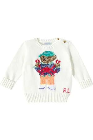 Ralph Lauren Baby - Pullover Polo Bear in cotone