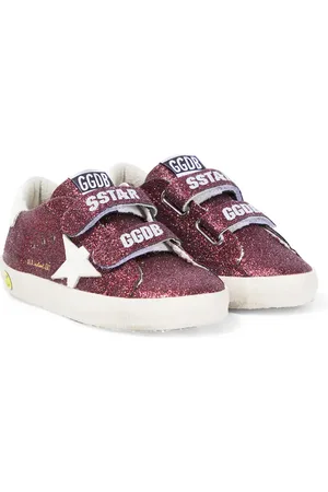 Golden Goose Sneakers Old School in pelle con glitter