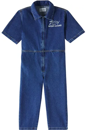 Bobo Choses Jumpsuit di jeans Smiling
