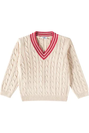 Il gufo Pullover in cotone a trecce