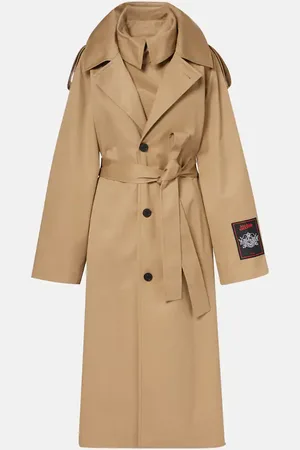 Jean Paul Gaultier Trench destrutturato in twill di cotone
