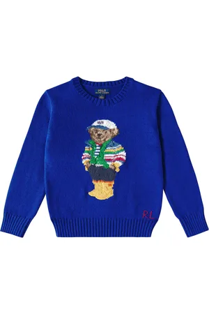 Ralph Lauren Pullover Polo Bear in cotone