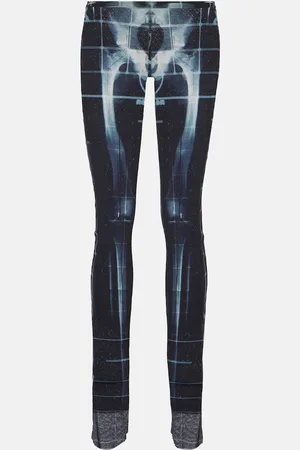 Jean Paul Gaultier Pantaloni regular Squeletor in mesh