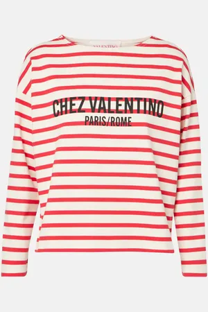 VALENTINO Top Chez in jersey