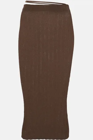 Jacquemus Gonna midi Pralu in maglia a coste