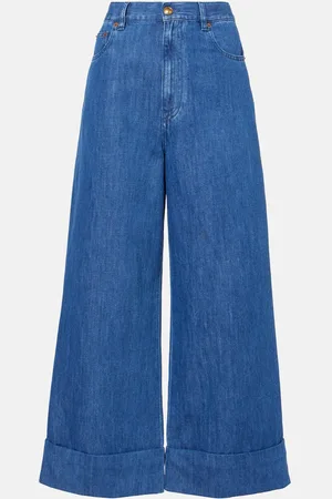 VALENTINO Jeans a gamba larga e vita alta
