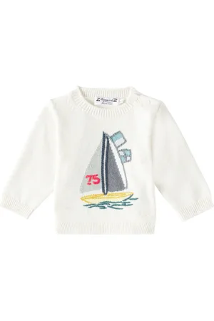 BONPOINT Baby - Pullover Almire in cotone e cashmere