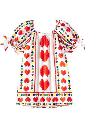 FÁBULA Fábula Abito Heartbeat in cotone con stampa