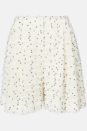 Nina Ricci Shorts in tweed di misto lana