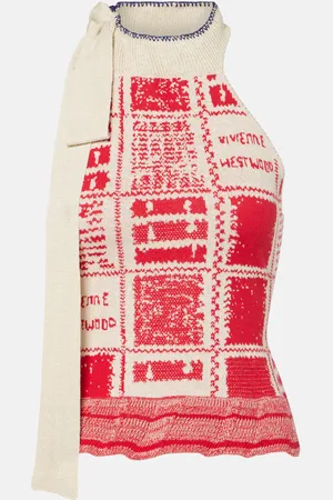 Vivienne Westwood Top in jacquard di canapa e cotone