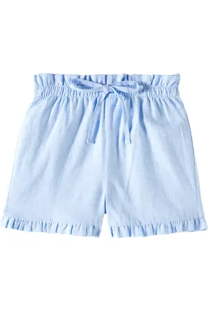 La Coqueta Shorts Flores in lino e cotone