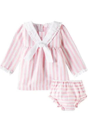 La Coqueta Baby - Abito e culottes Aranda a righe