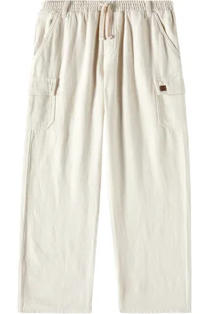 Tartine Et Chocolat Pantaloni cargo in cotone e lino