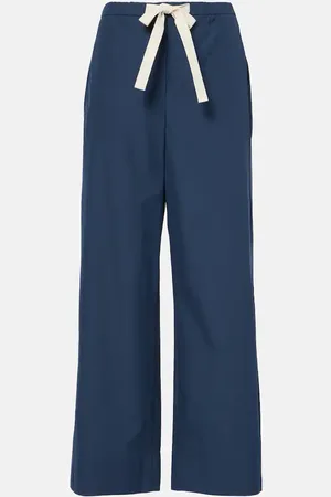 Max Mara Pantaloni a gamba larga Argento