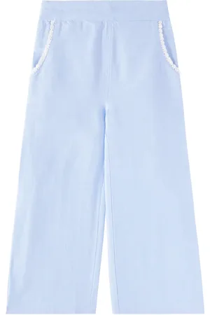 Louise Misha Pantaloni Flor in chambray di cotone