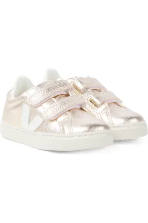 Veja Sneakers Esplar in pelle metallizzata