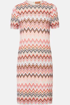 Missoni Abito corto a righe con lamé