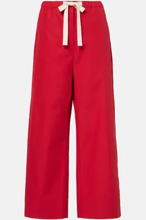Max Mara Pantaloni a gamba larga Argento