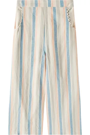 Louise Misha Pantaloni Flor in cotone e lino