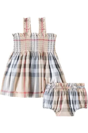 Burberry Baby - Abito e culottes Burberry Check