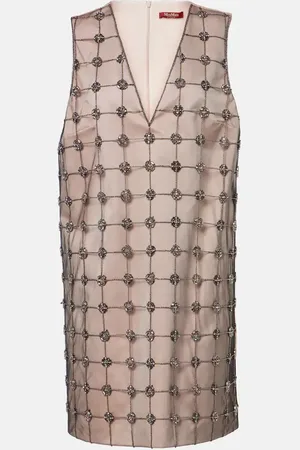 Max Mara Abito corto Acino in tulle e raso