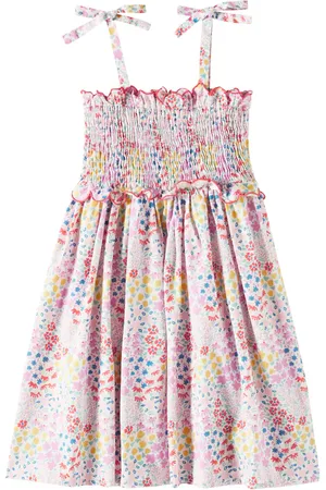 The New Society Abito Greneva in cotone a punto smock