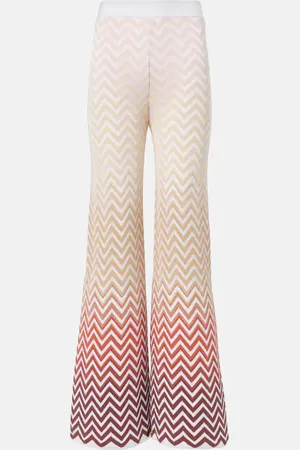 Missoni Pantaloni in misto cotone a zig-zag