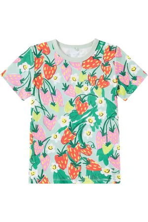 Stella McCartney T-shirt in jersey di cotone con stampa