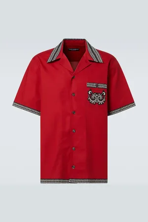 Dolce & Gabbana Camicia bowling Bandana in cotone