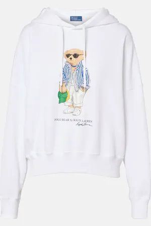 Ralph Lauren Felpa Polo Bear in jersey con cappuccio
