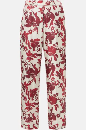 Max Mara Pantaloni a gamba larga Leda in seta