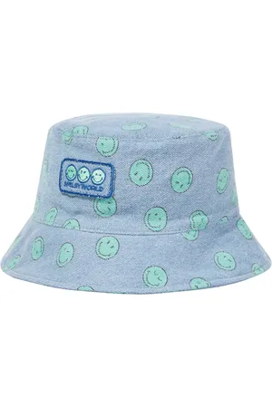 The New Society Cappello da pescatore Smiley in denim