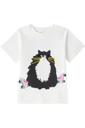 Stella McCartney T-shirt in jersey di cotone con stampa