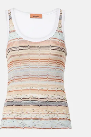 Missoni Tank top Wave in maglia con lamé