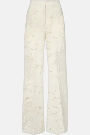 Elie saab Pantaloni a gamba larga e vita alta